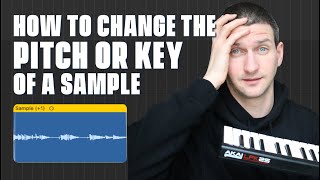 How To Change the Pitch or Key of a Sample Logic Pro X [upl. by Nennek]