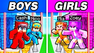 BOYS vs GIRLS SECURITY HOUSE in Minecraft [upl. by Nnyltak167]