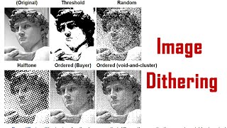 شرح image dithering  ordered and error diffusion and threshold and floyed stienberg [upl. by Dasa]