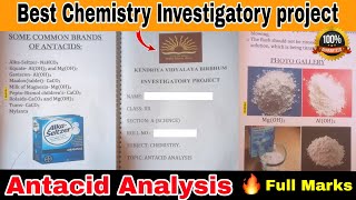 Antacid Analysis  Chemistry Investigatory project [upl. by Yendirb146]