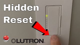 How To Reset A Lutron Dimmer  Switch [upl. by Hailat663]