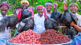 TURKEY FRY  Vaan Kozhi Varuval  Traditional Village Style Turkey Fry Recipe  Vaan Kozhi Uppu Kari [upl. by Alphard]