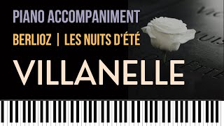 Villanelle BERLIOZ No 1 from LES NUITS DÉTÉ Piano accompaniment [upl. by Knutson275]