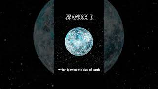 55 CANCRI E  THE DIAMOND PLANET  planets space unique share [upl. by Liauqram]