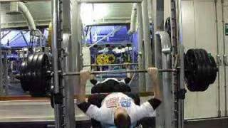 352lbs Isometric Bench Press 160lbs [upl. by Paul378]