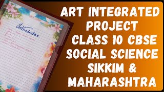 Art Integrated Project Class 10 CBSE Social Science  Political Parties Of Sikkim amp Maharashtra [upl. by Jae10]