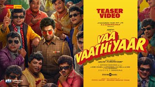 Vaa Vaathiyaar Teaser  Karthi Krithi Shetty  Santhosh Narayanan  Nalan Kumarasamy  Studio Green [upl. by Aicylla]