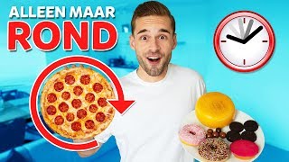 1 DAG ALLEEN MAAR ROND VOEDSEL ETEN Challenge [upl. by Brand]