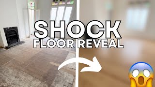 SHOCK floor reveal 😱  Hardwood Floor Refinishing [upl. by Aihsad]