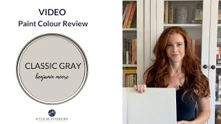 Paint Colour Review Benjamin Moore Classic Gray OC23 [upl. by Ardet]