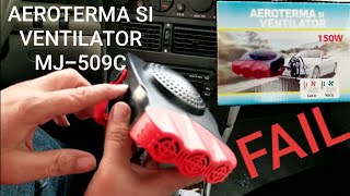 AEROTERMA SI VENTILATOR REVIEW 12 Volt Car Heater [upl. by Atir]