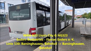 Sound  MAN A23 Lions City G NG323  Enders Busbetrieb  Florian Enders e K  HEB 51 [upl. by Dnomra142]