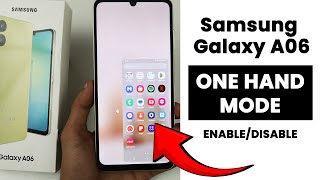 Enable OneHanded Mode In Samsung A06  Gesture Settings [upl. by Cordey255]