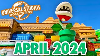 Universal Studios Hollywood  April 2024 Walkthrough 4K POV [upl. by Notsyrb]