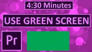 How to change GREEN SCREEN background in Premiere Pro [upl. by Taite419]