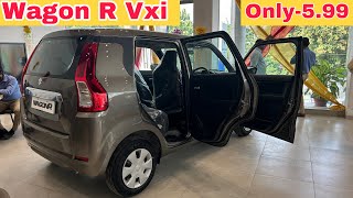 Maruti Suzuki Wagon R VXI 2024 Model  Wagon R Base Model Features Price  RealLifeReview [upl. by Carmelina]