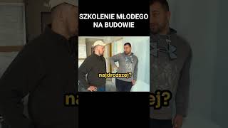 SZKOLENIE MŁODEGO NA BUDOWIE shorts budowa [upl. by Atthia100]