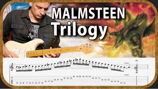 MALMSTEEN  TRILOGY SUITE Op 5  Cover amp Tuto w tabs [upl. by Ymas561]