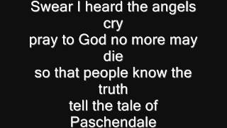 Iron Maiden  Paschendale Lyrics [upl. by Eitsyrhc]