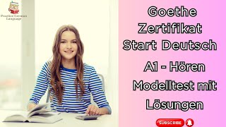 A1 German Start Deutsch  Goethe Zertifikat German Exam 2024 mit Antworten [upl. by Adnouqal841]