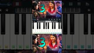 3 movie bgm ❤ Piano dhanush  anirudh trending piano shorts viral youtubeshorts easy music [upl. by Zzahc413]