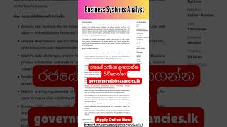 Business Systems Analyst jobs shorts [upl. by Elsey]