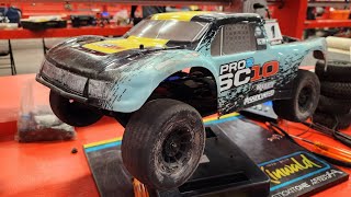 Team Associated Pro2 SC10 Practice session at Hobby Action Raceway [upl. by Innavoeg]