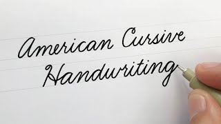 American Cursive Handwriting  For Beginners [upl. by Valerle896]