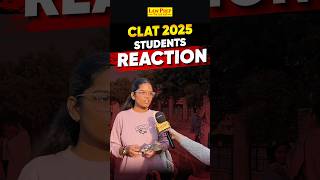 CLAT 2025  Students Reaction on Exam Paper [upl. by Acnalb615]