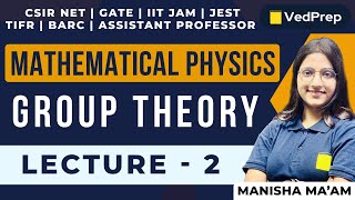 Group Theory  Mathematical physics  CSIR NETGATEIIT JAMTIFR  Lec2  VedPrep Physics Academy [upl. by Kathlin]