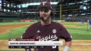 Texas AampM Baseball Gavin Grahovac PostGame Interview [upl. by Notrom]