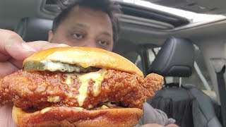 Burger Kings hand breaded Chicken Sandwich [upl. by Kristin]