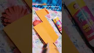 Handmade paper flowers  Easy DIY HasnAmeerkhan [upl. by Osrock]