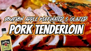 Bourbon Apple Marinated Pork Tenderloin  Grilled Pork Tenderloin [upl. by Lemmor734]