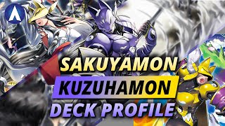 USE OPTIONS FOR FREE Kuzuhamon Sakuyamon Deck Profile amp Combo Guide  Digimon Card Game BT13 Format [upl. by Acyre]