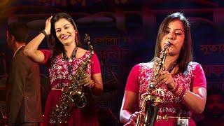 ❤️90s Jhankar❤️ Saxophone Music  Saat Samundar Paar Main Tere  Saxophonist Lipika  Bikash Studio [upl. by Agle401]