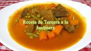 Receta de Ternera a la Jardinera [upl. by Docilu]