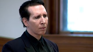 Raw video Marilyn Manson in New Hampshire courtroom to plead no contest in 2019 incident [upl. by Aniuqahs]