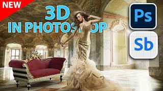 composite in Photoshop 2025 with NEW substance 3D viewer [upl. by Hymen125]