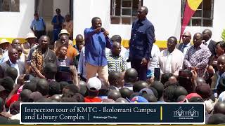 Inspection tour of KMTC Ikolomani Campus and Library Complex Kakamega County [upl. by Hewe]