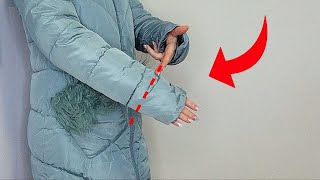 🏆How to Easily Shorten a Jacket Sleeve in 2 Minutes SEWING TRICK [upl. by Sclater]