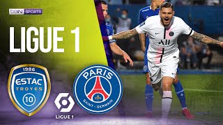 Troyes vs PSG  LIGUE 1 HIGHLIGHTS  080721  beIN SPORTS USA [upl. by Suoicerpal]