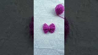 crochet for beginners crochet a beautiful bowknot in 10minscrochet handmade [upl. by Palmira]