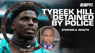 Stephen A amp Shannon react to Tyreek Hill being detained by police prior to Week 1 game  First Take [upl. by Paddie]