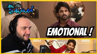 Ala Vaikunthapurramuloo Emotional Climax Scene  Allu Arjun  Trivikram  AVPL Full Movie Reaction [upl. by Eissel71]