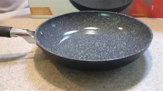 Vesuvio Ceramic NonStick 9 12 inch Frying Pan Unboxing by DaTerra Cucina [upl. by Idmann624]