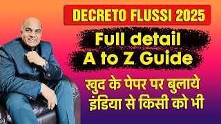 Decreto flussi 2025 Colf e Badante  खुद के पेपर पर कैसे बुलाये  full guide by Ram Ballu Italy [upl. by Teillo]