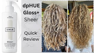 DP Hue Gloss Sheer QUICK Review [upl. by Nrehtac]