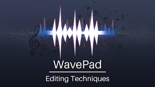 Best Editing Techniques  WavePad Audio Editor Tutorial [upl. by Tattan]