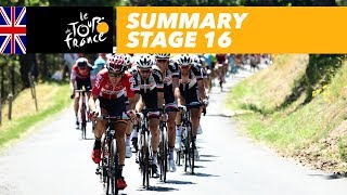 Summary  Stage 16  Tour de France 2017 [upl. by Wolfy]